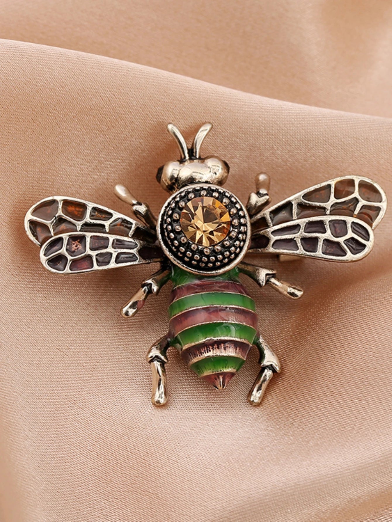1PC Women's Fashion Trend Personalized Imitation Pearl Bee Brooch Pin Jewelry Suitable for Outdoor Dating, Party, Festival Gifts {{Product vendor}}