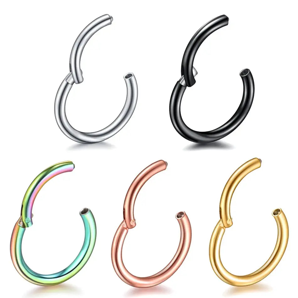 Hypoallergenic Nose Rings for Sensitive Skin Velora Diamond