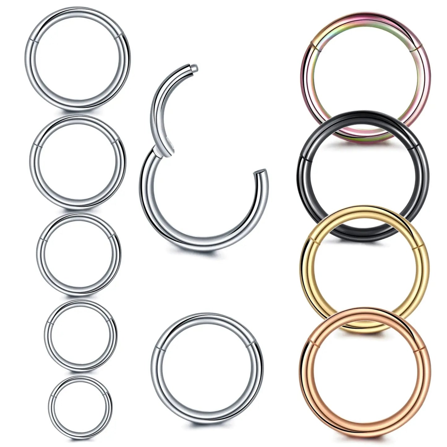 Hypoallergenic Nose Rings for Sensitive Skin Velora Diamond