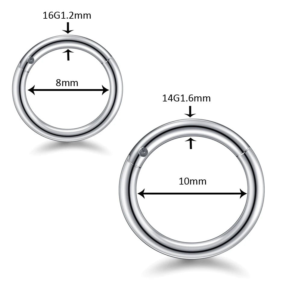 Hypoallergenic Nose Rings for Sensitive Skin Velora Diamond