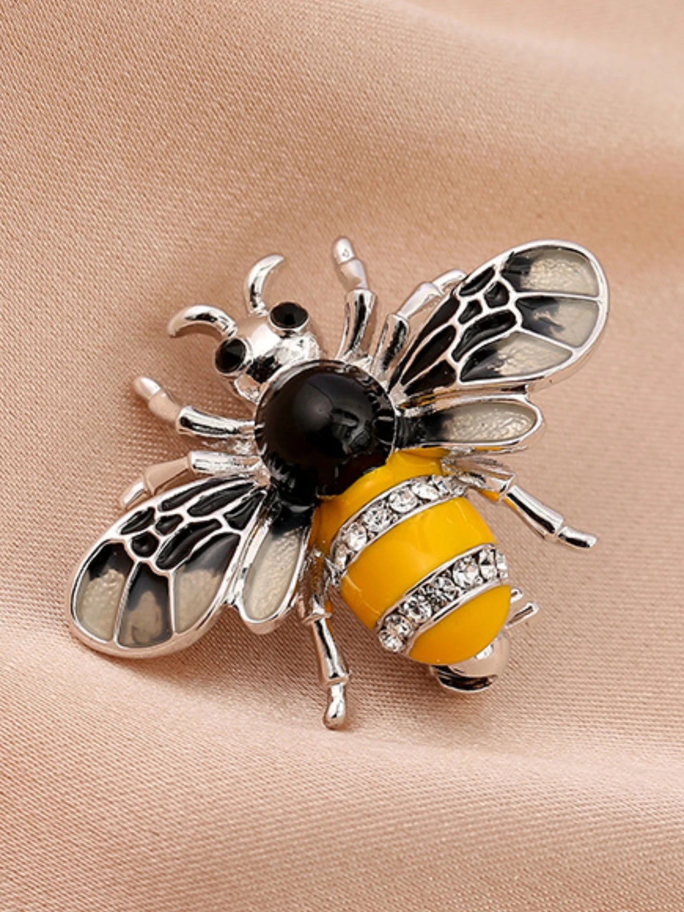 1PC Women's Fashion Trend Personalized Imitation Pearl Bee Brooch Pin Jewelry Suitable for Outdoor Dating, Party, Festival Gifts {{Product vendor}}