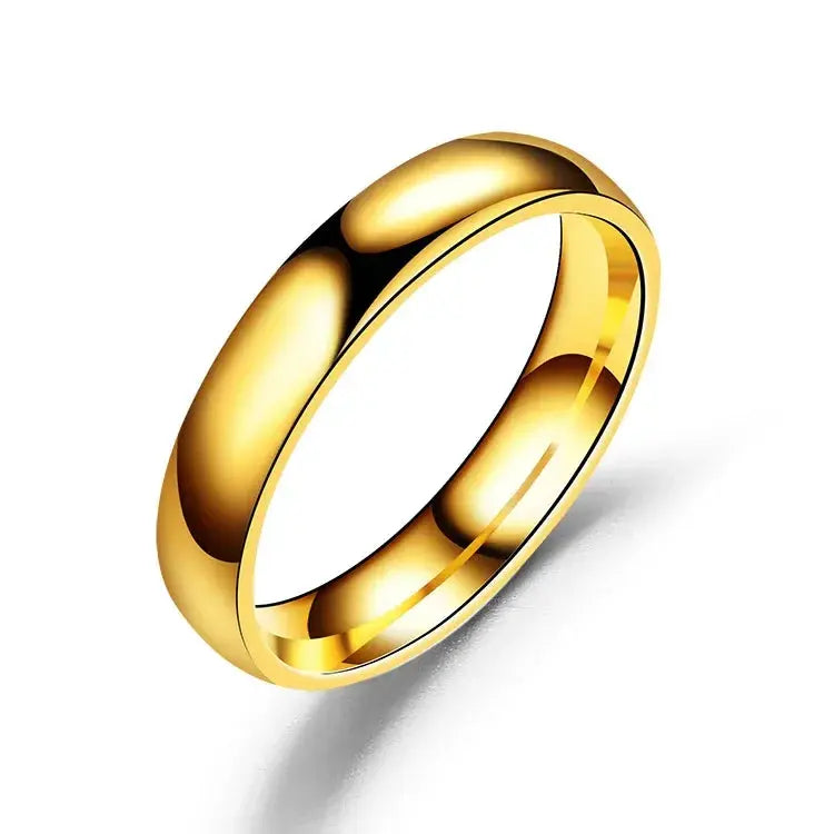 Simple 2mm 4mm 6mm Titanium Ring Women Men Prevent Allergy High Polished Wedding Rings Stainless Steel Couple Finger Jewelry Velora Diamond