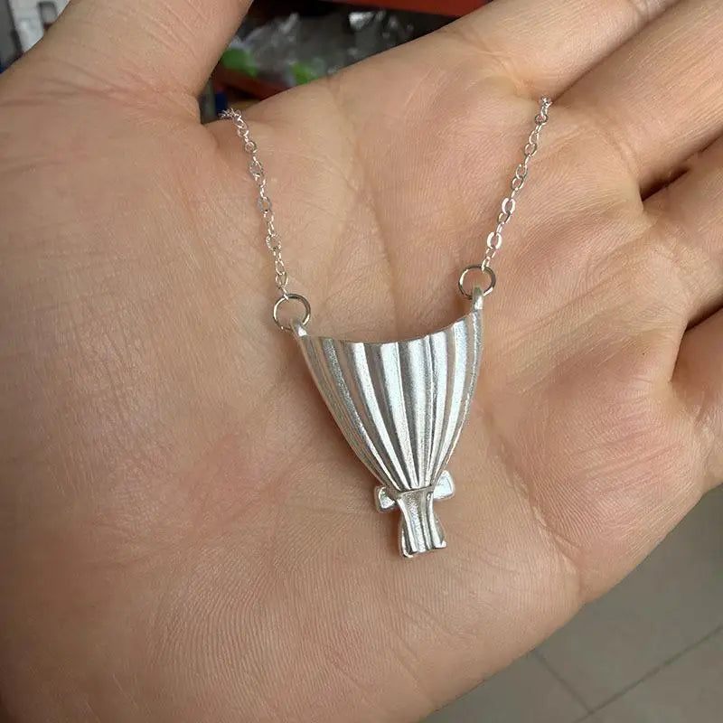 Elegant Wearable Flower Necklace Bouquet Clip Pendant Necklace for Women Trendy Romantic Gift for Mom Choker Party Jewelry Gifts