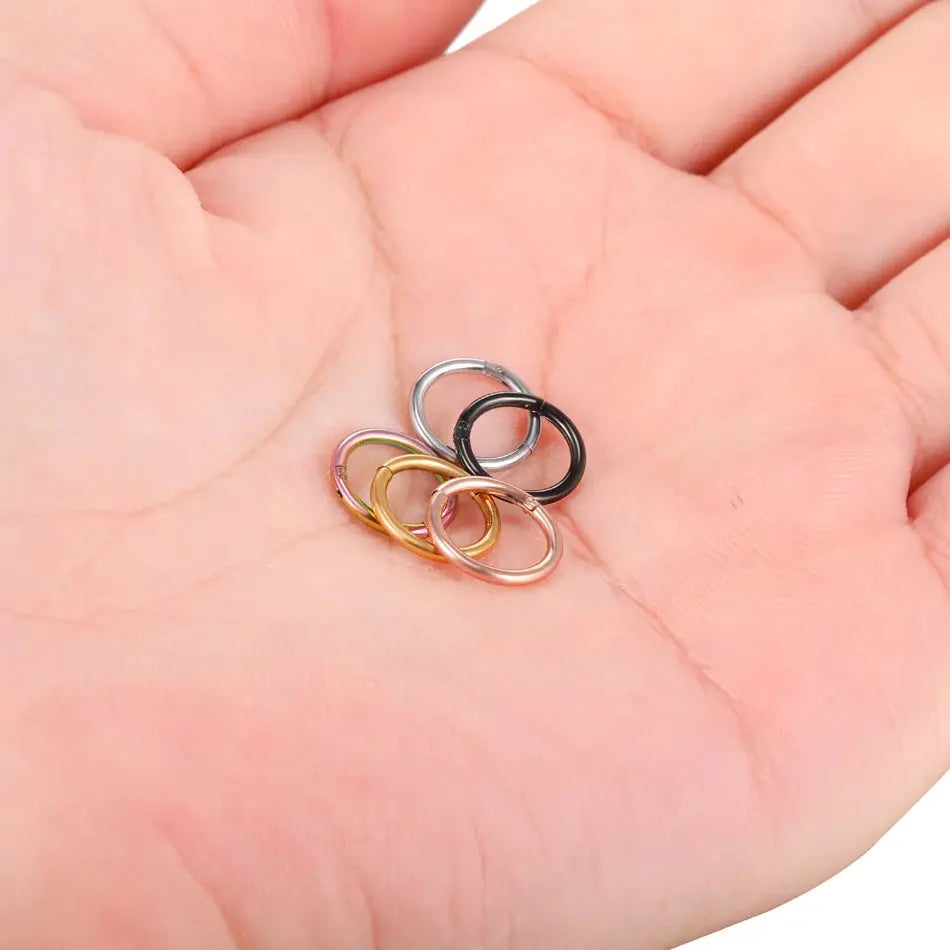 Hypoallergenic Nose Rings for Sensitive Skin Velora Diamond